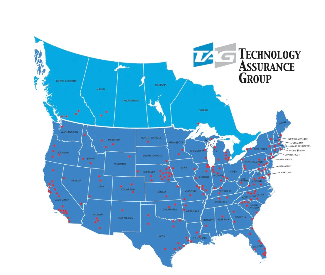 Technology Assurance Group Map